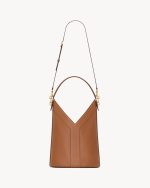 YSL Y top-handle bucket in leather